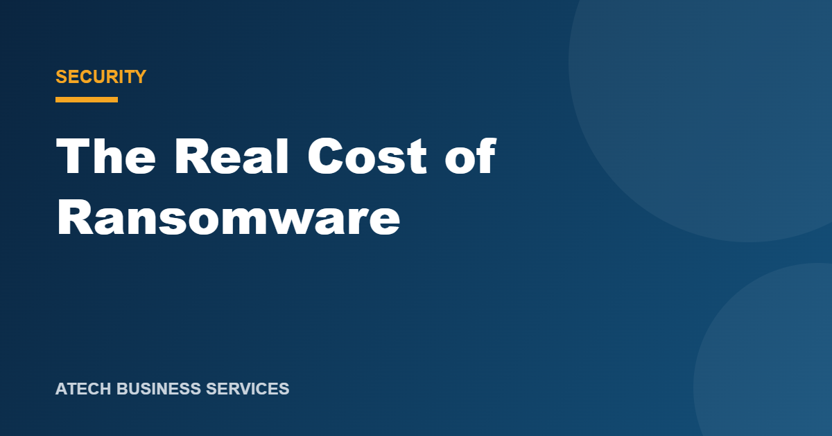 Graphic: the real cost of ransomware for a small business